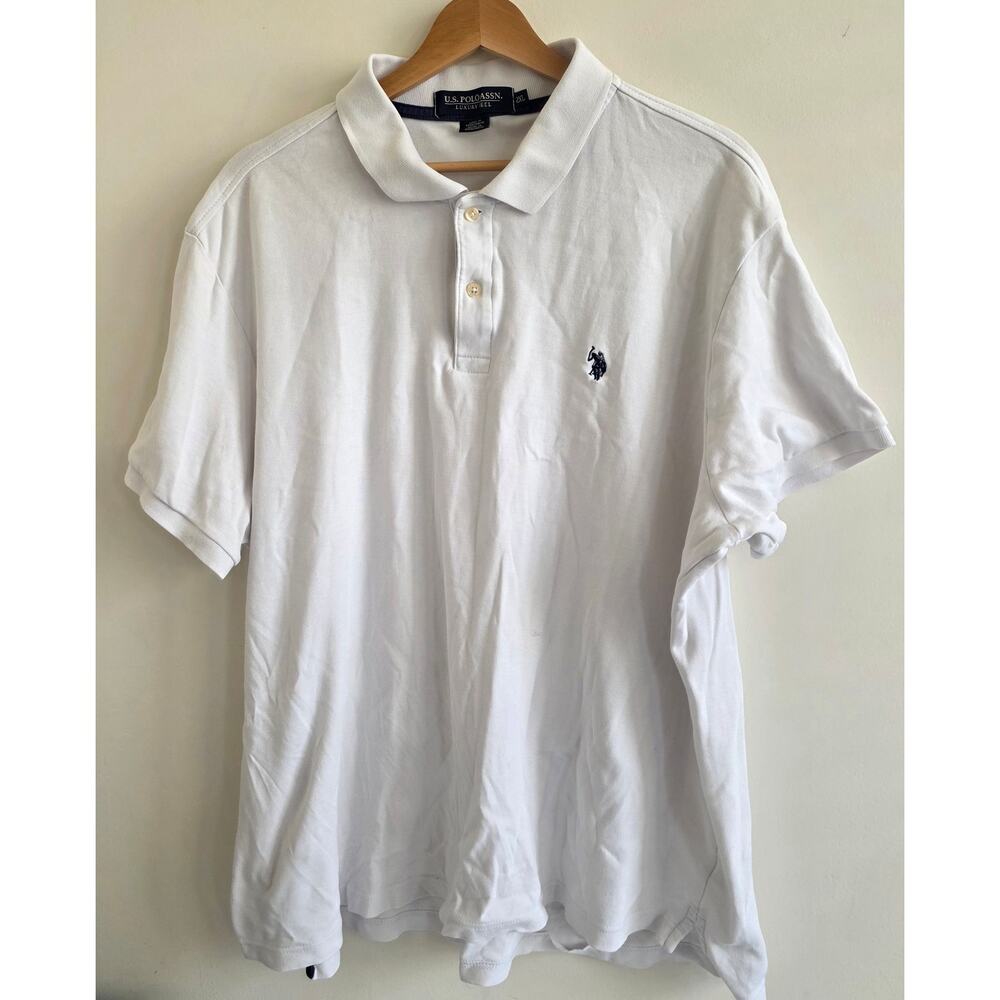 US Polo Assn Polo White Polo Shirt Pony Size 2XL